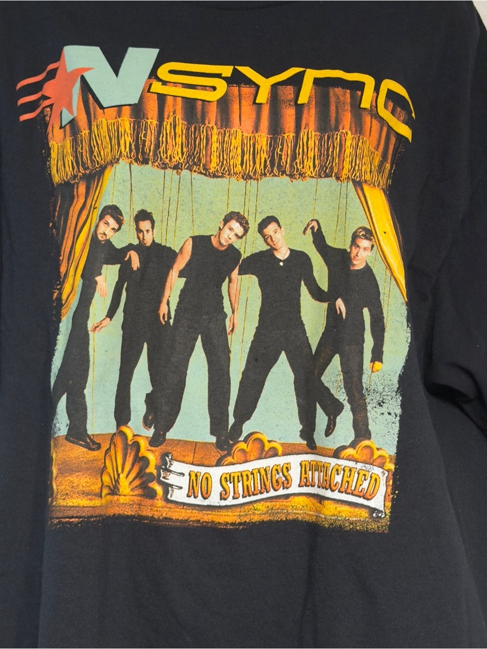 *NSYNC Short Sleeve Black Graphic Tee XL